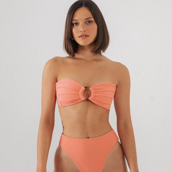 🆕 Montce Tori Bandeau Bikini Swim Top, Size XS - Picture 1 of 8